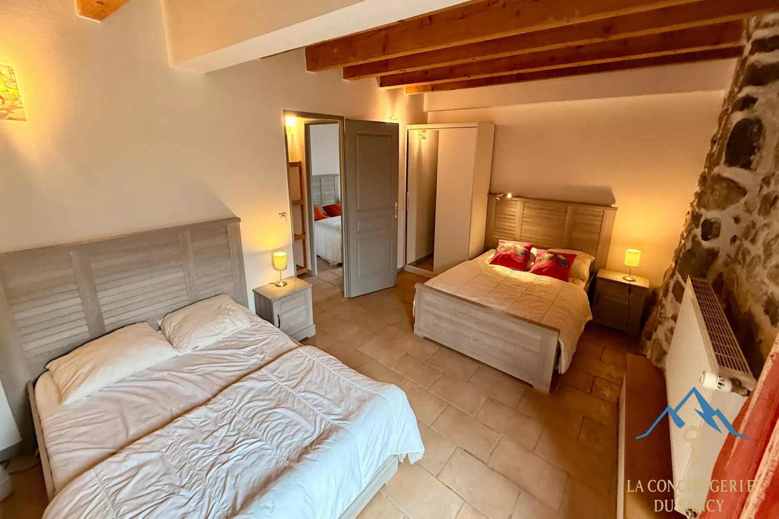 La Grange BOREL 12 pers Murat Le Quaire - Slaapkamer