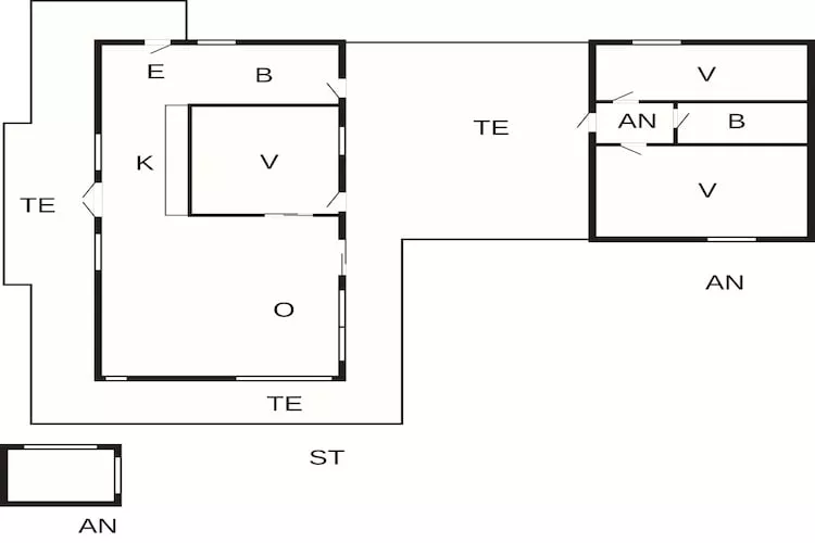 4 sterren vakantie huis in Ålbæk - Plattegrond