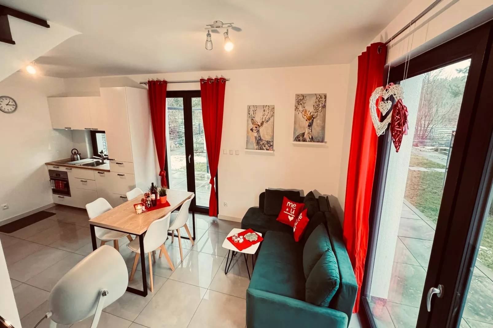 Dom wakacyjny Wilcza 12b dla 3 osób-Woonkamer