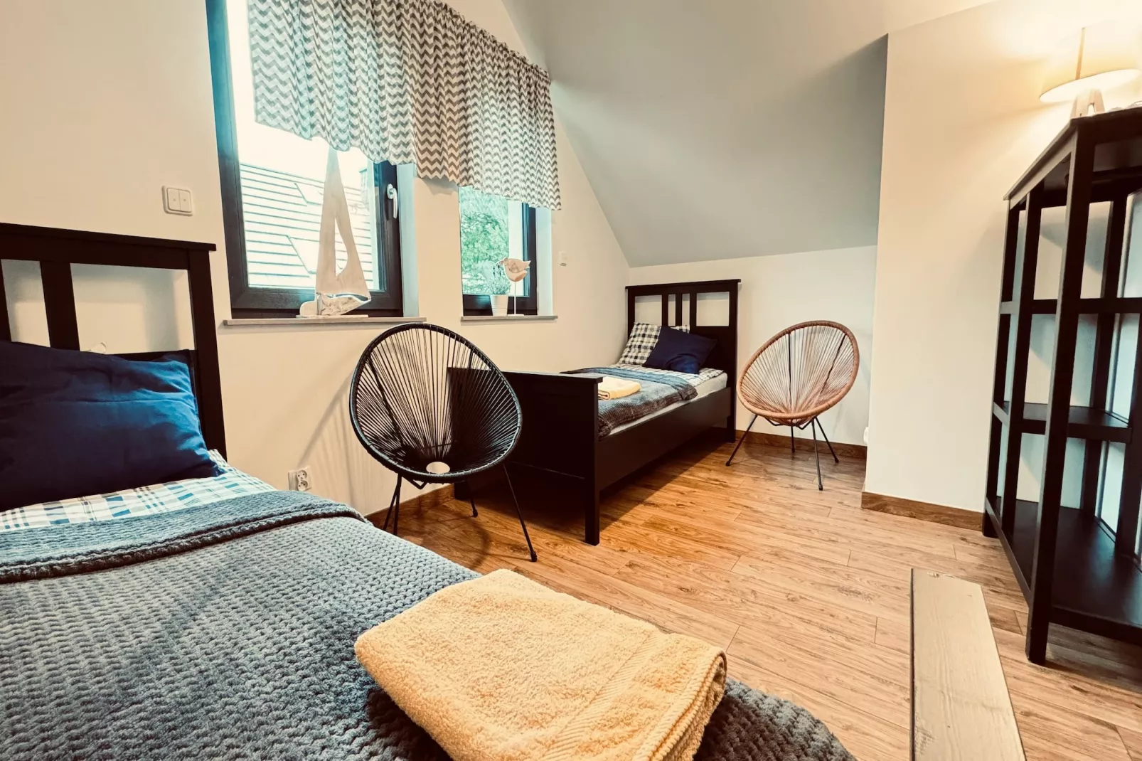 Dom wakacyjny Wilcza 12a dla 2 osób-Slaapkamer