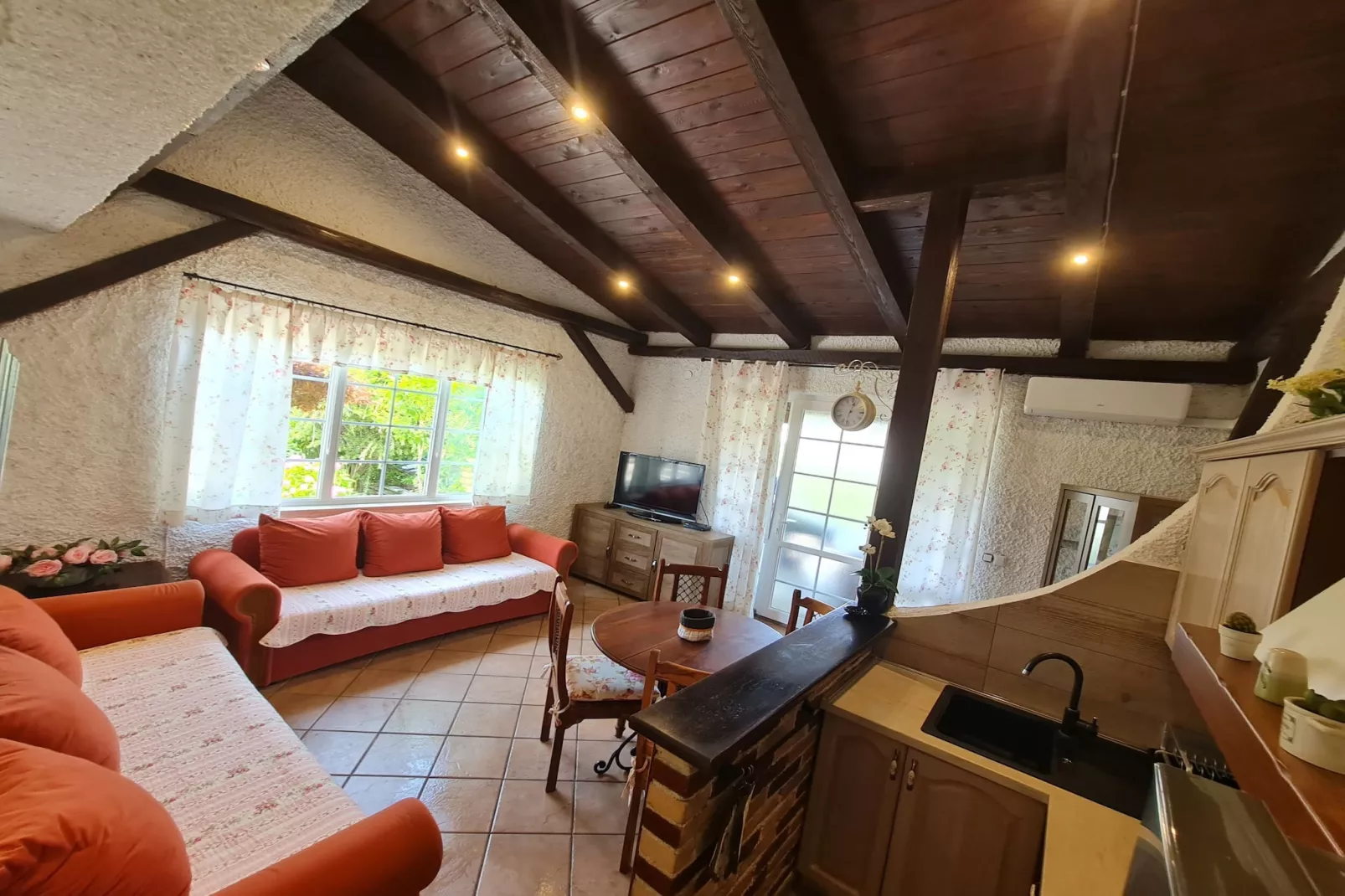 Apartment Erna in Porec, Istria - Woonkamer