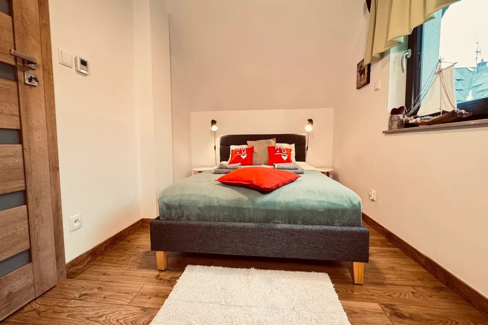 Dom wakacyjny Wilcza 12b dla 3 osób-Slaapkamer