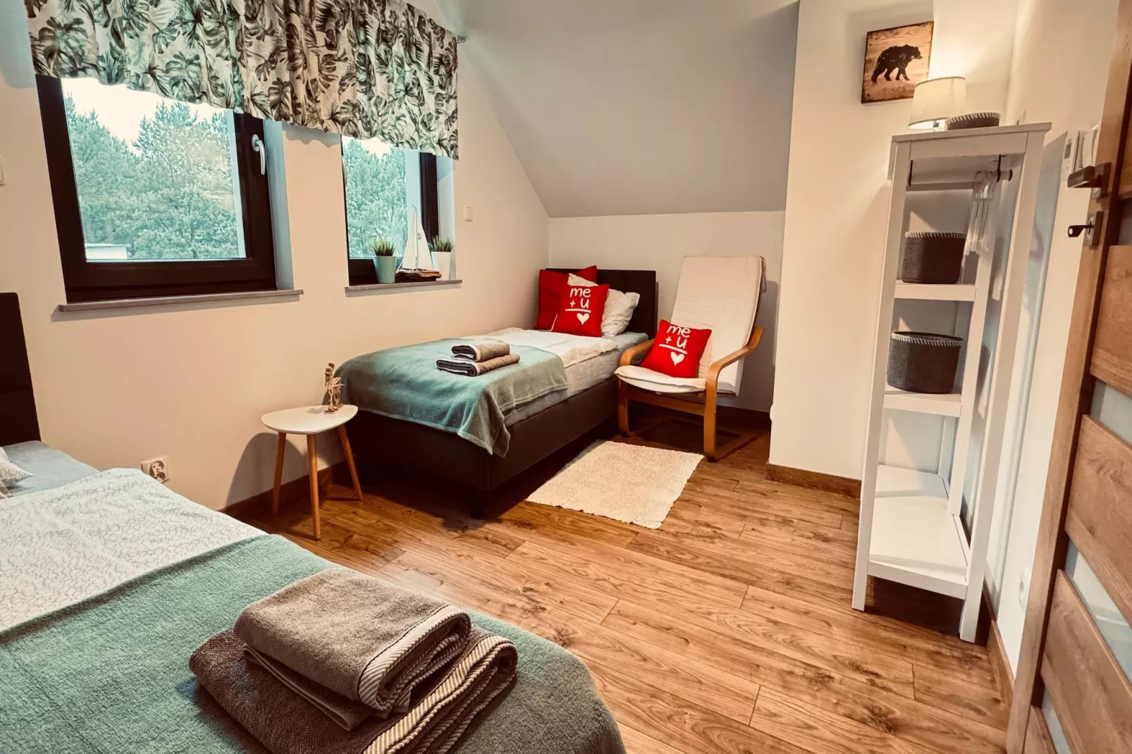 Dom wakacyjny Wilcza 12b dla 5 osób-Slaapkamer