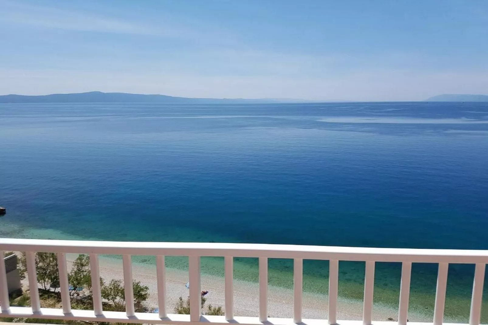 Apartments Jereb - One Bedroom Apartment with Balcony and Sea View (Sanda)-Terrasbalkon