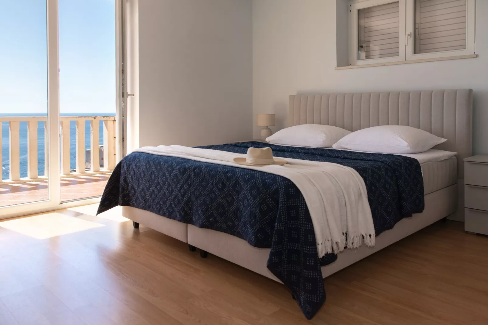 Apartments Bonavista - Superior Two Bedroom Apartment with Balcony and Sea View (A1) - Slaapkamer