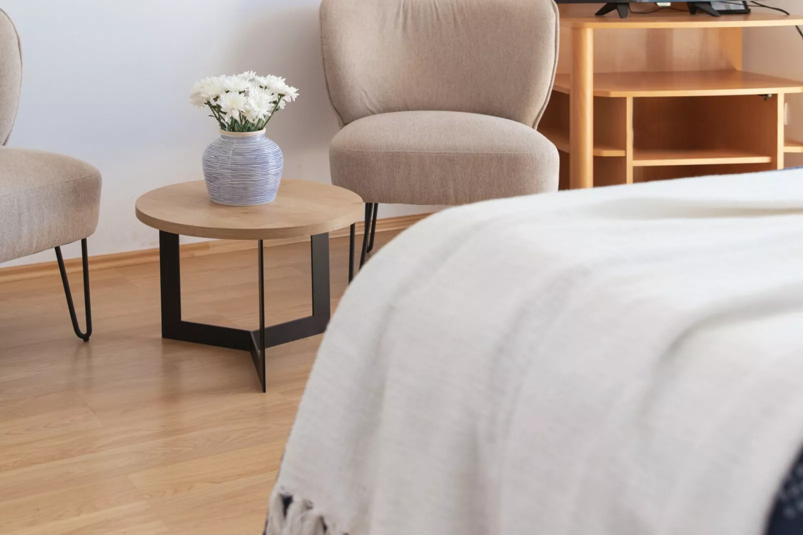 Apartments Bonavista - Superior Two Bedroom Apartment with Balcony and Sea View (A1) - Slaapkamer