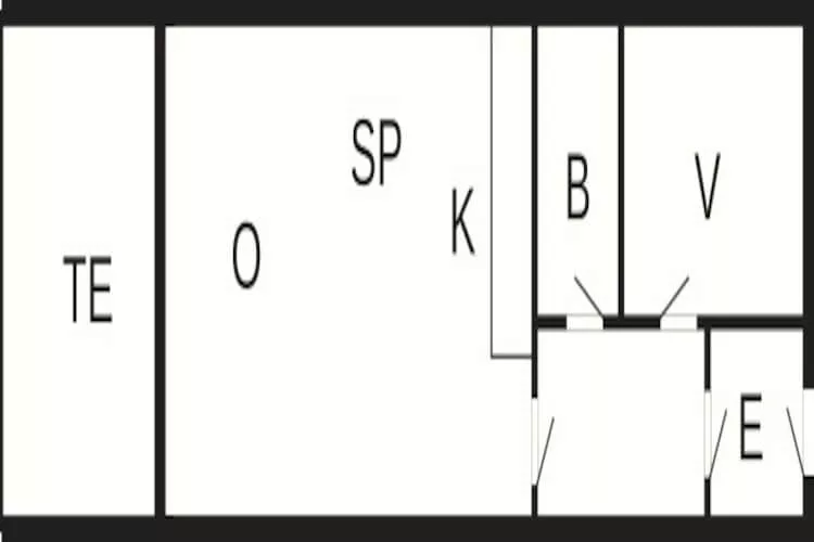 2 room,ground floor or 1. - Plattegrond