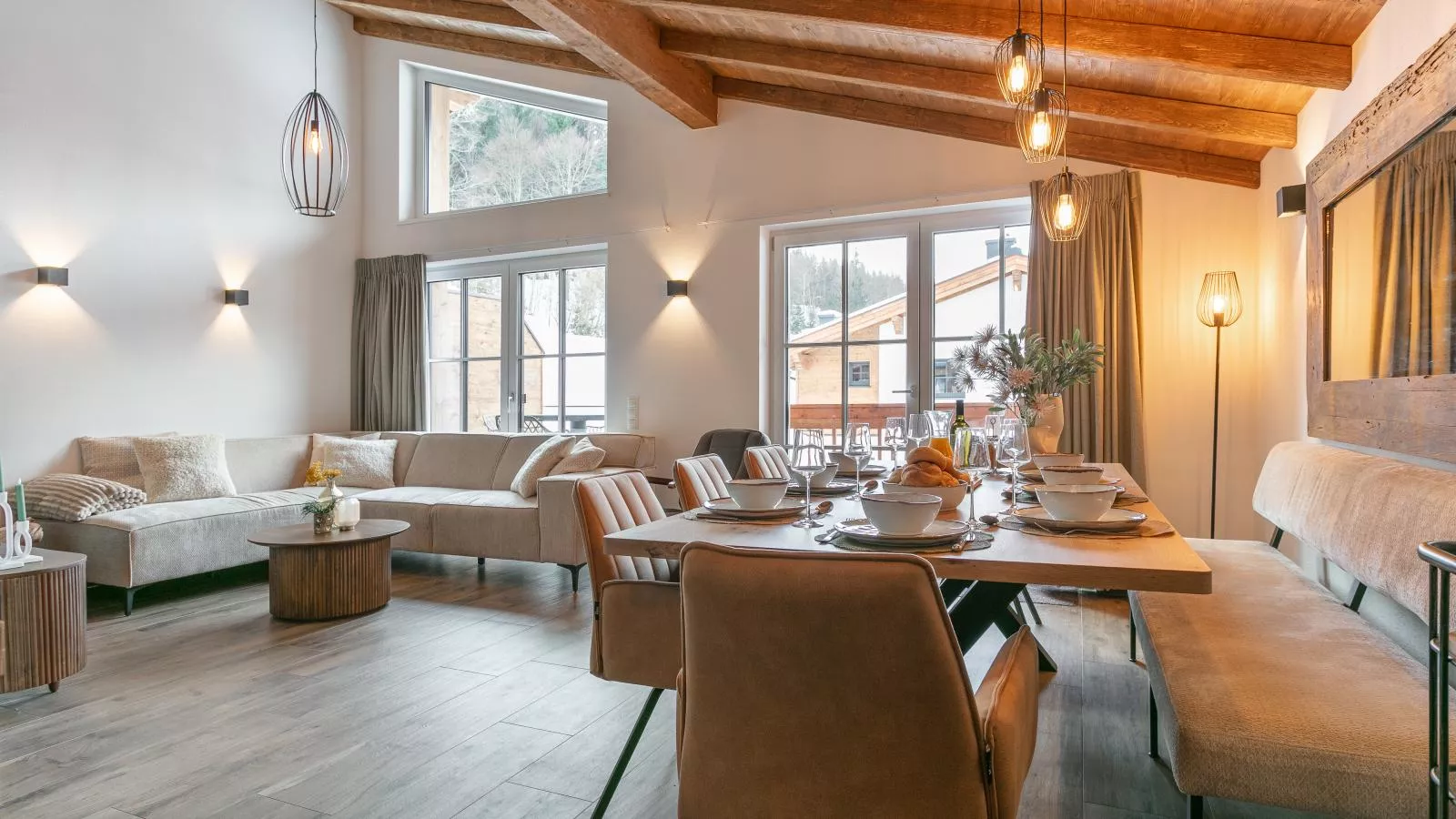 Tauernlodge Eben D3 Large-Woonkamer