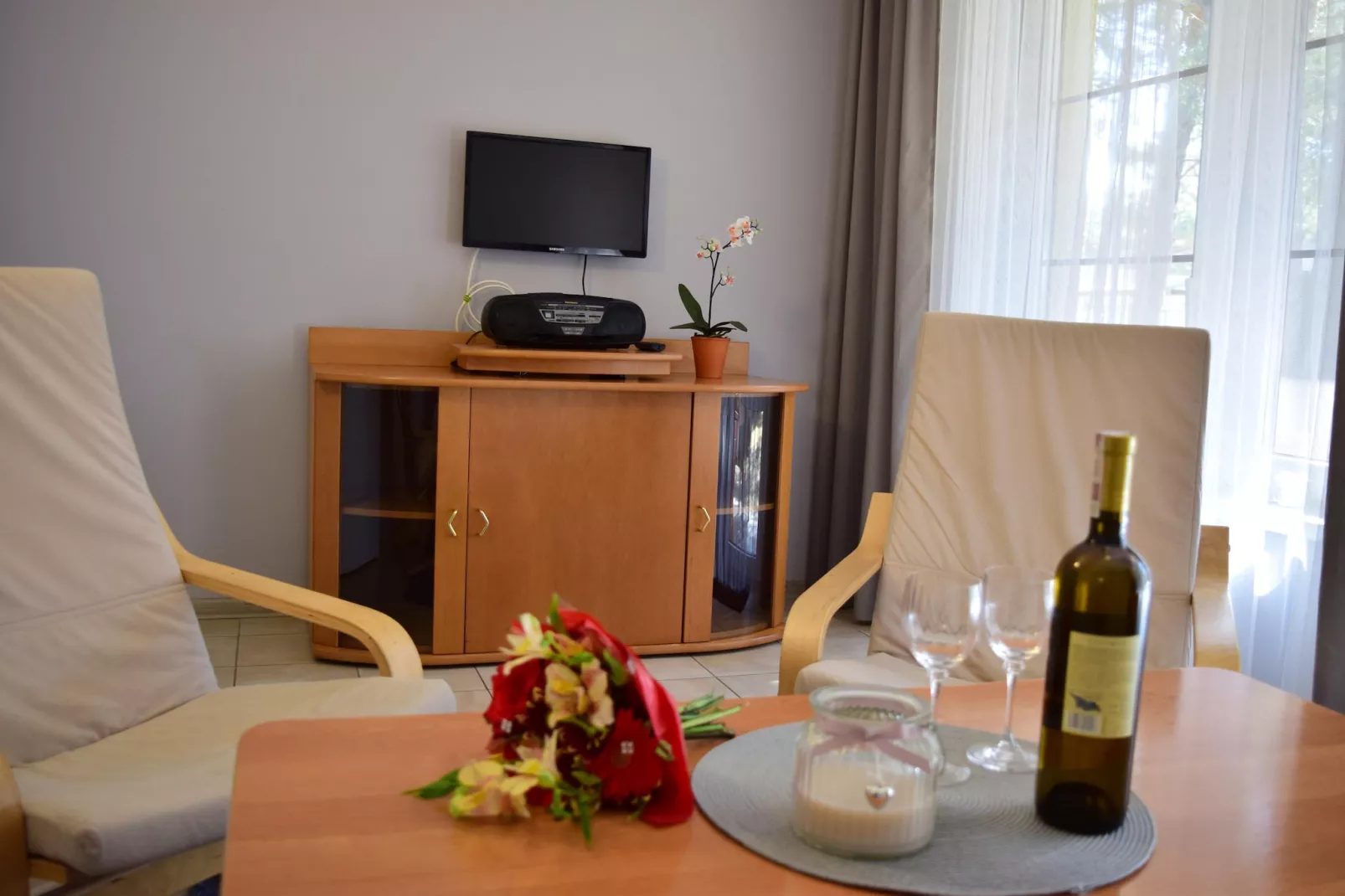 Piętrzowe domy wakacyjne w Rowach dla max 5 osób-Woonkamer