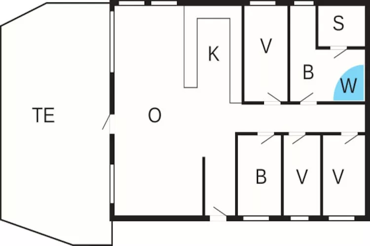 6 persoons vakantie huis in Tarm - Plattegrond
