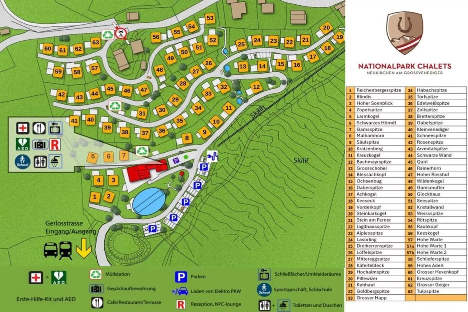 Nationalpark Chalet Dreiherrenspitze - Plattegrond