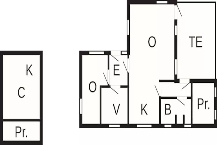4 persoons vakantie huis in Oksbøl - Plattegrond