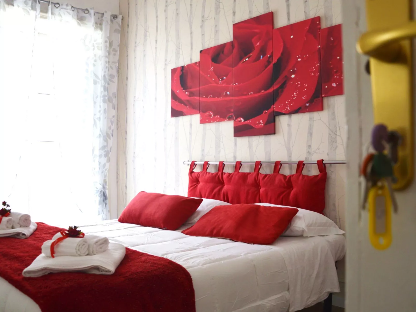 Zimmer 'Rose' mit Balkon