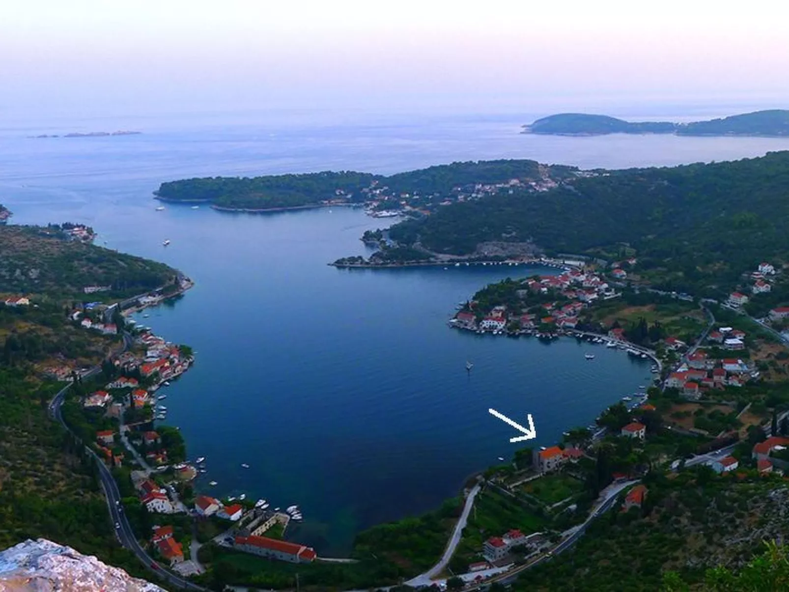 Privatzimmer im Schloss Seefront Zamagna, Mali Zaton NO. 6