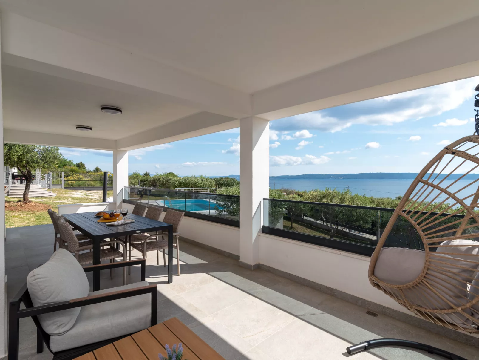 Ria with heated pool