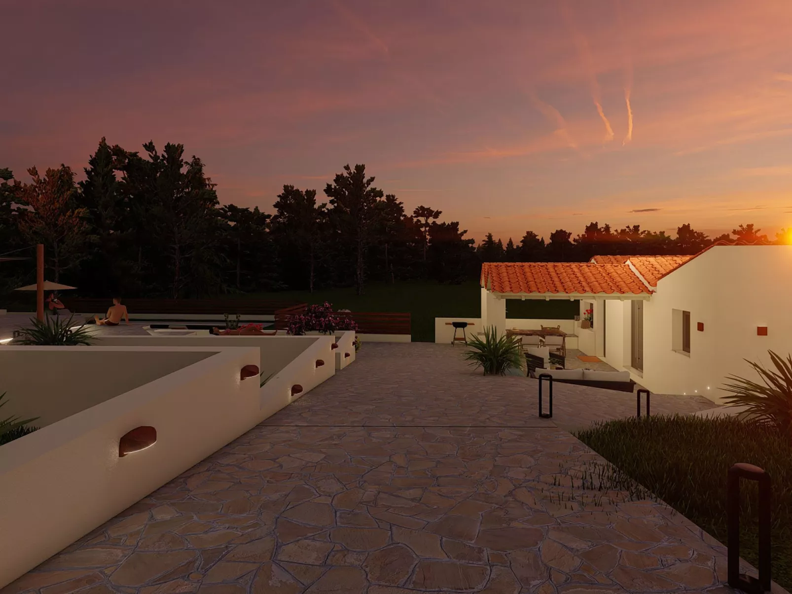 Villa Pine Trees bei Kardous, Skopelos Privater Pool