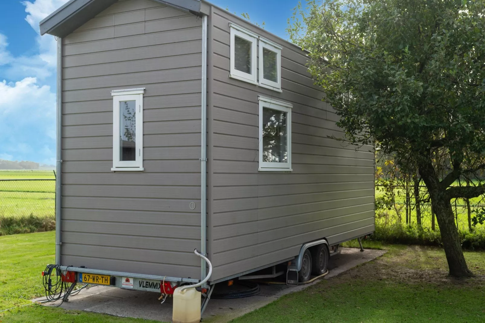 Tiny House-Buitenkant zomer