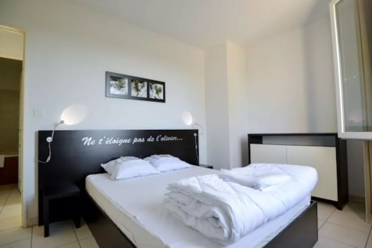 Résidence du Château de Jouarres - Azille // Apt 3 P 6 pers - Slaapkamer