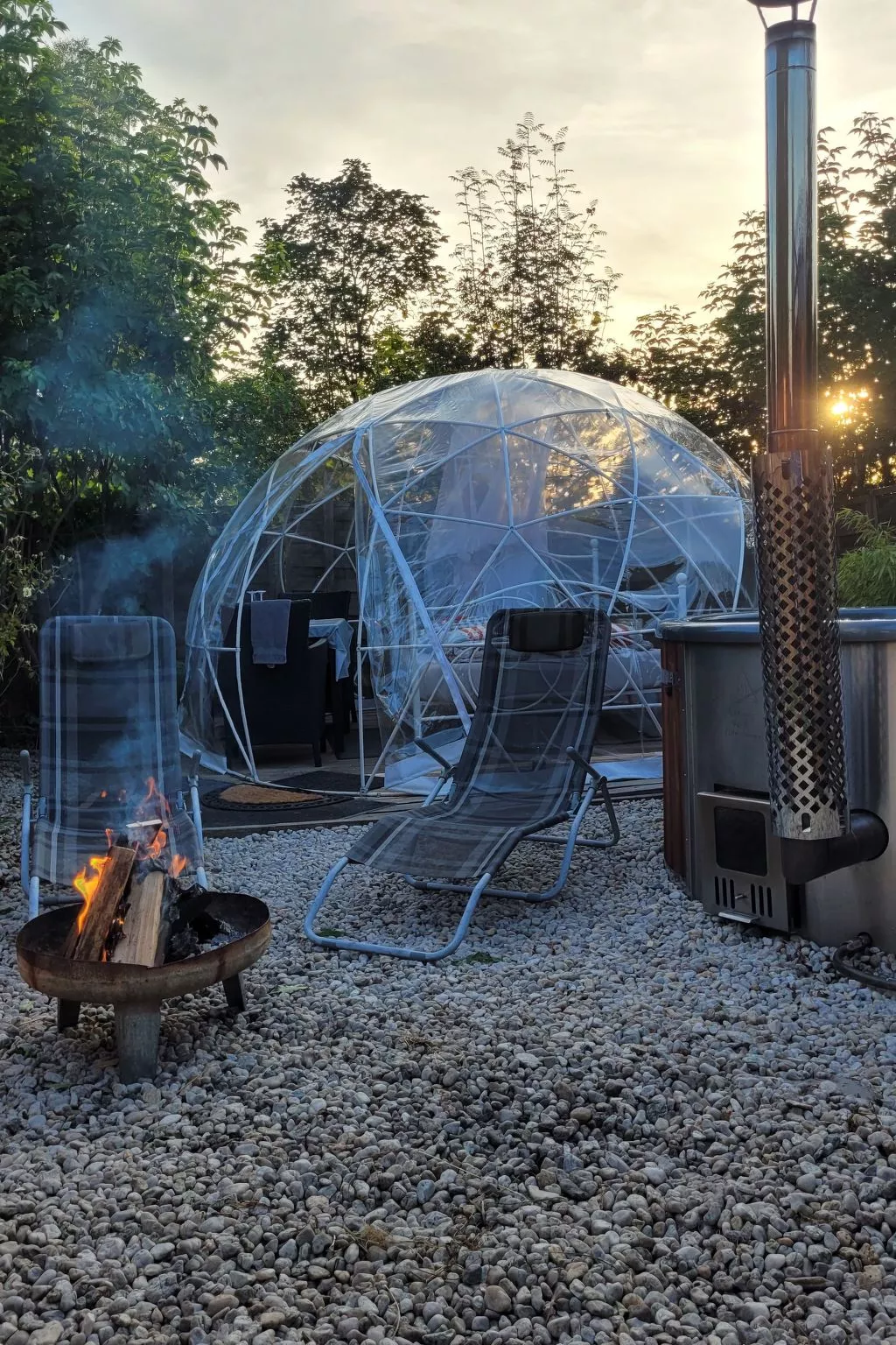 Bubble Übernachtung im Fichtelgebirge - Buiten