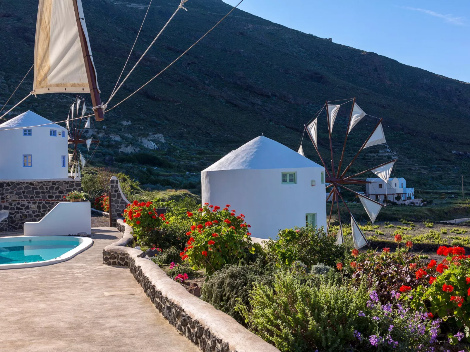 Mit Privatpool für 5 Personen ca. 85 m&sup2; in Santorini, Ägäis (Santorin) - Buiten