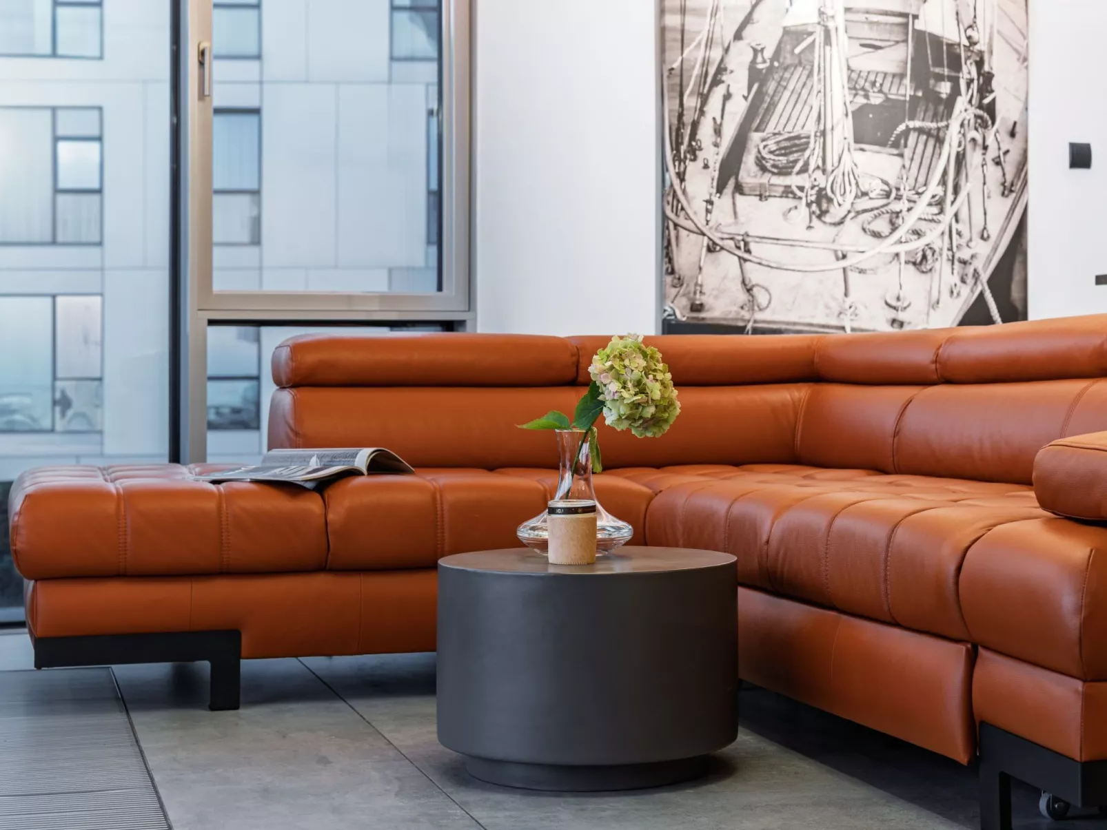 Yacht Park Apartment mit Panoramablick auf den Yachthafen in Gdynia, POLEN - Binnen