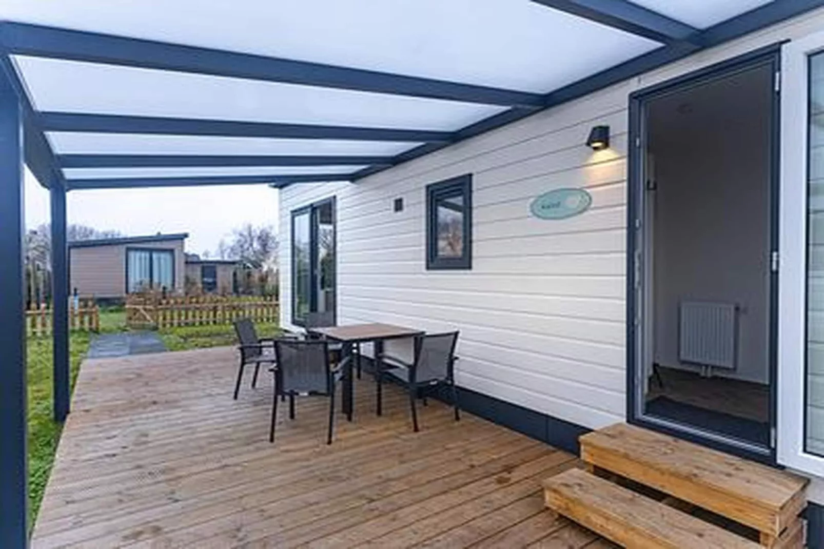 Duinhoeve chalet Schelp - Terrasbalkon