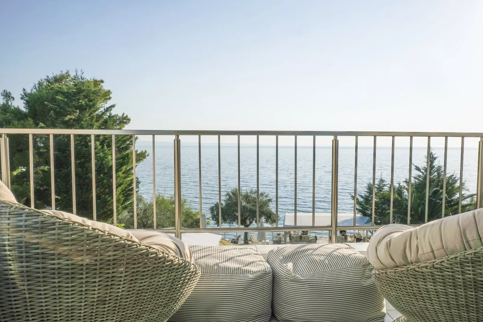 Holiday residence Acrotel Athena Villas, Elia Beach-Maisonette - Terrasbalkon