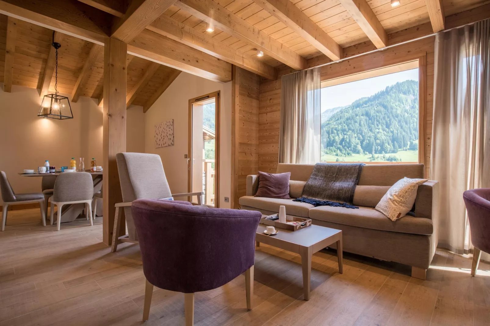 Les Portes de Megève 13 - Woonkamer