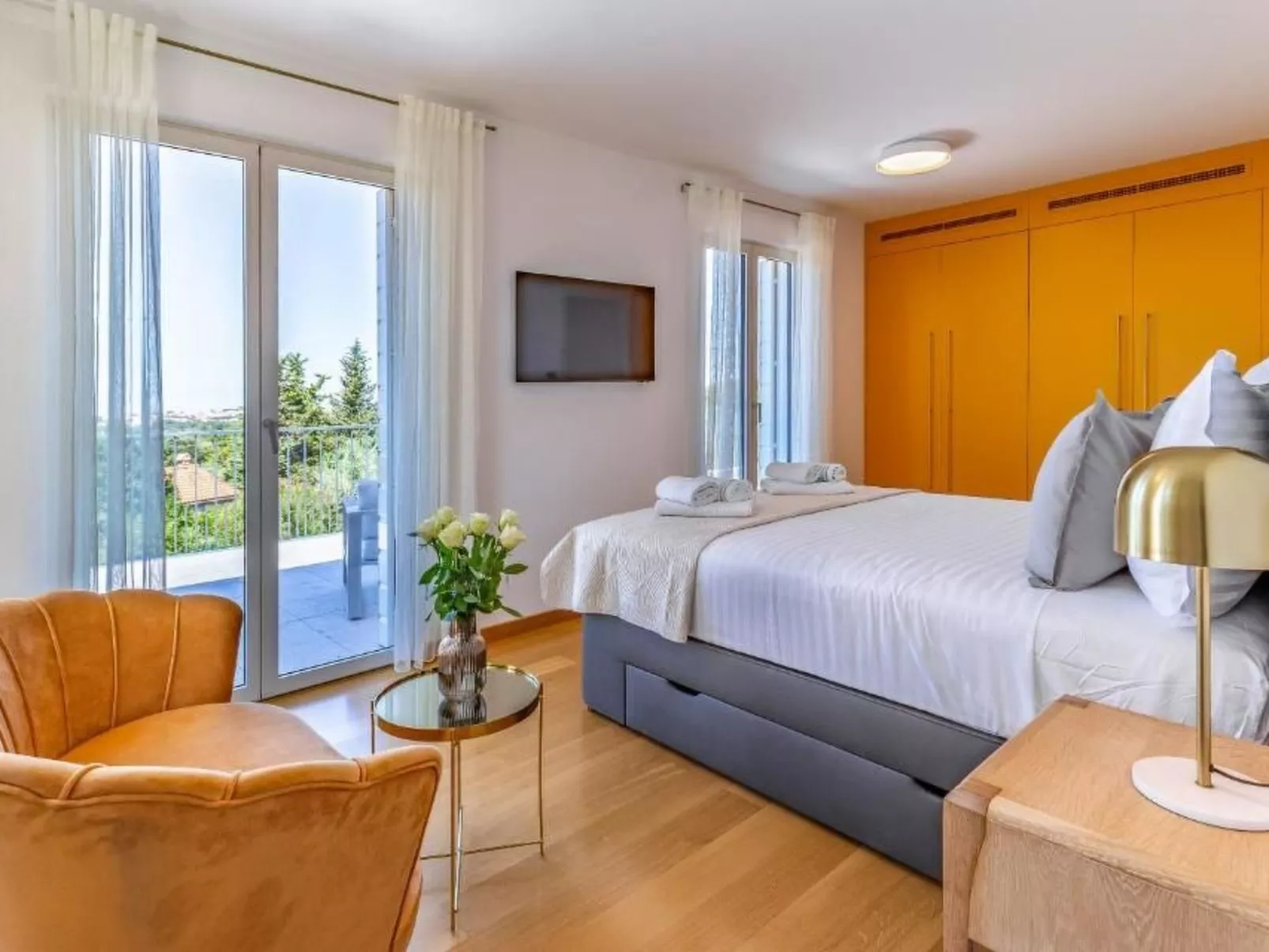 Zimmer "Olivengarten" mit Meerblick - Binnen