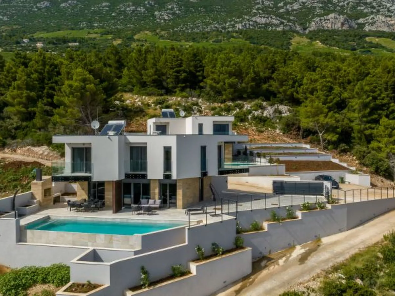 Beachfront villa Mare with seaview and pool - Buiten