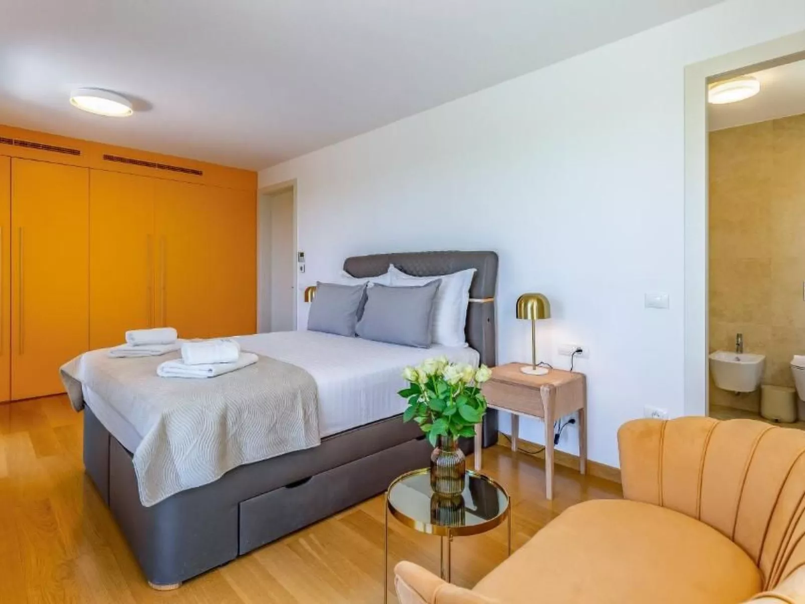 Zimmer "Olivengarten" mit Meerblick - Binnen