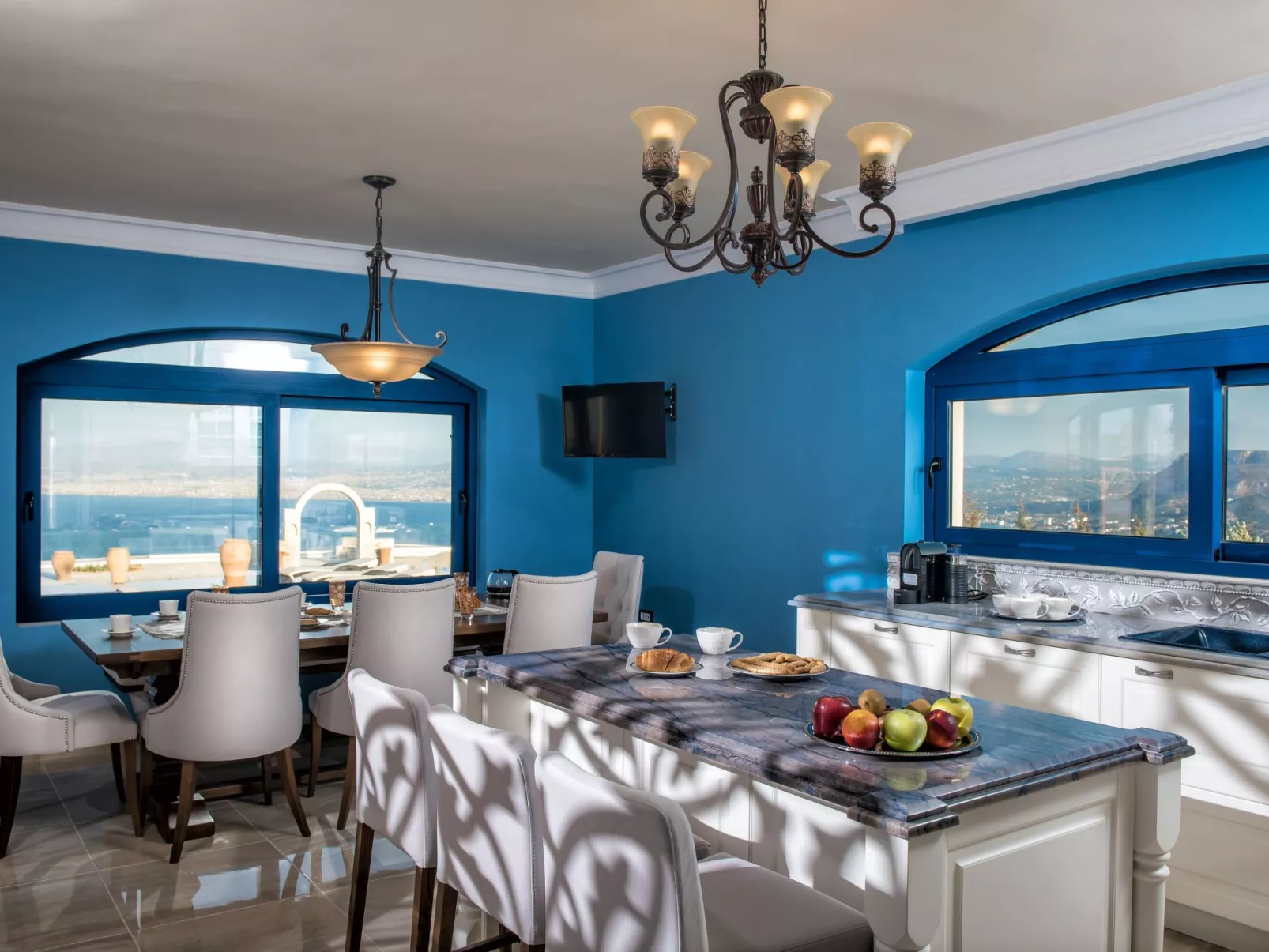 VILLA SANTORINI, WEIN DUNKLES MEER VILLEN - Image-tags.info