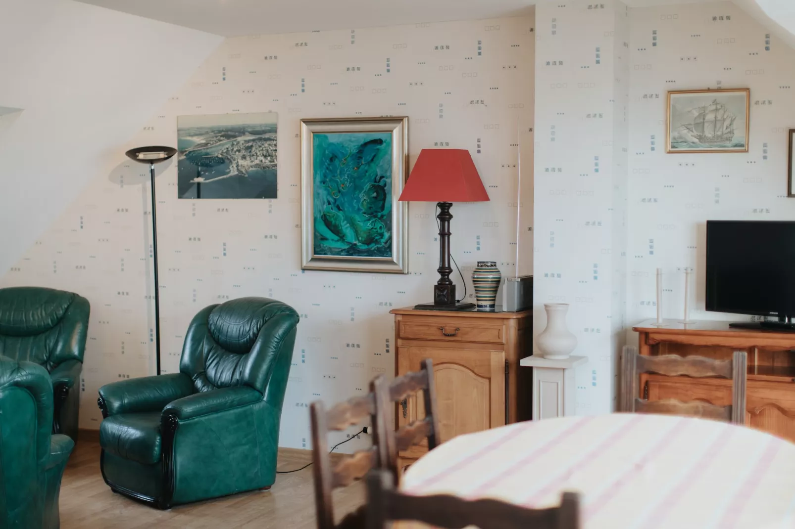 Appartement Duplex Le Conquet - Woonkamer