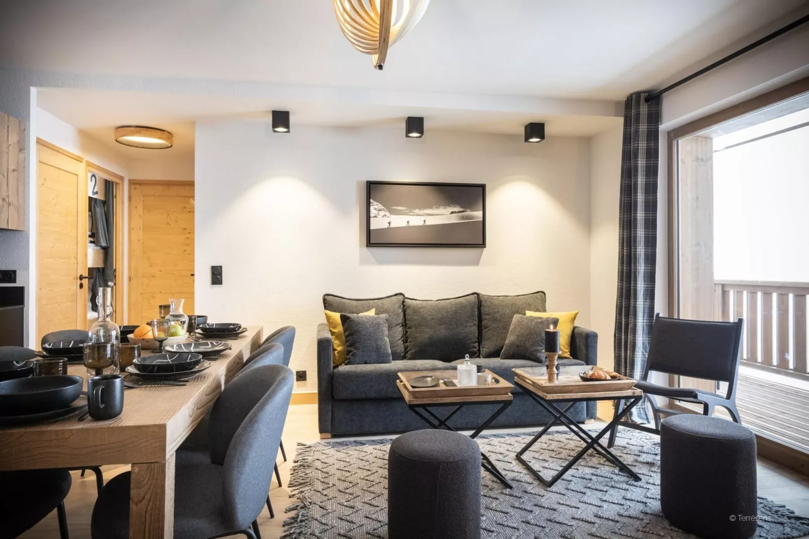 Chalet De La Mine - Woonkamer