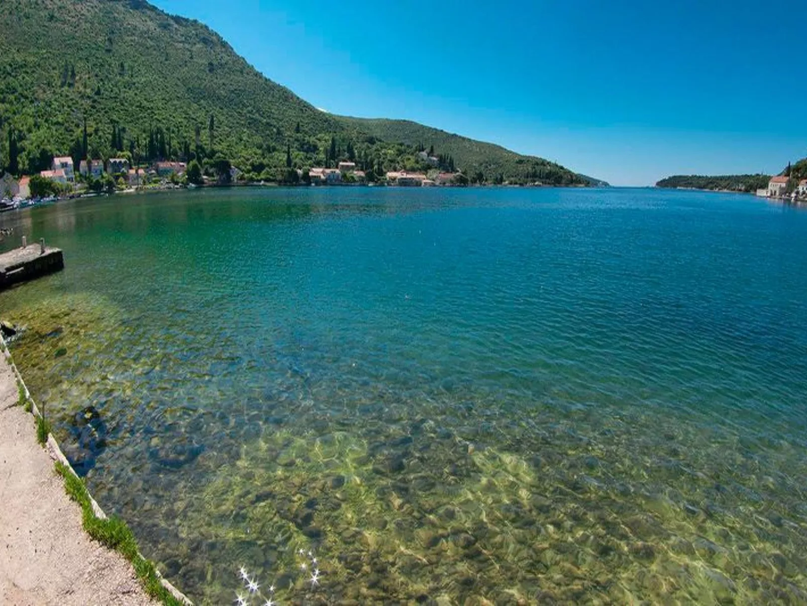 Privatzimmer im Schloss Seefront Zamagna, Mali Zaton NO. 2 - Buiten