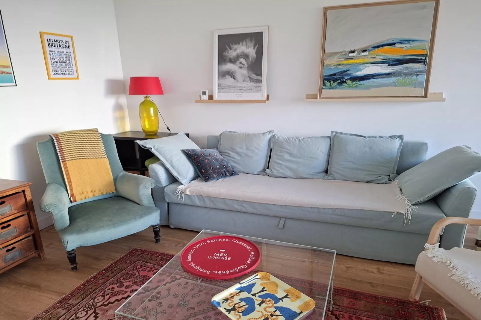 Ferienwohnung in Plougonvelin - Woonkamer