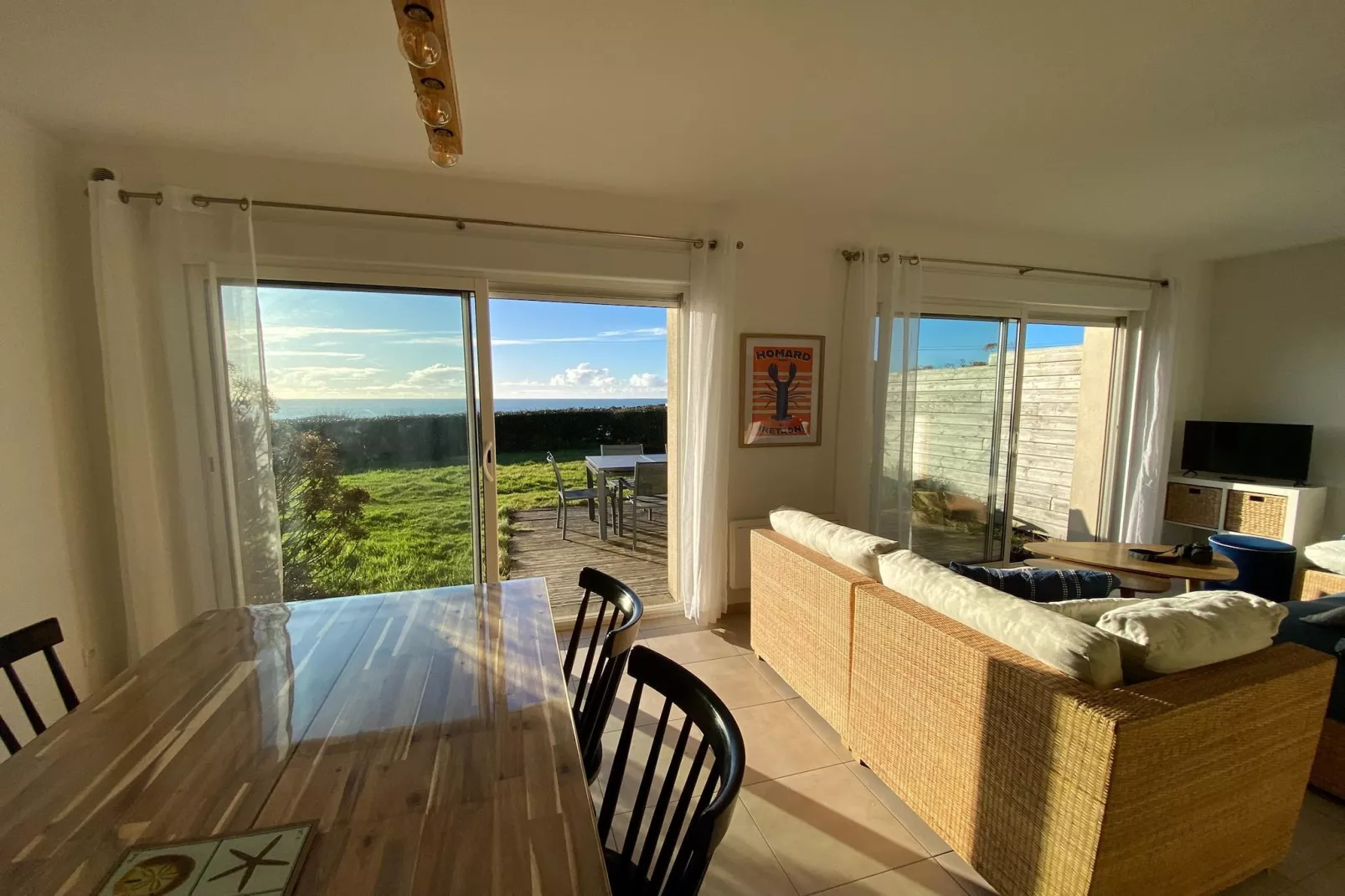 Ferienhaus mit Panoramablick Le Conquet - Eetkamer