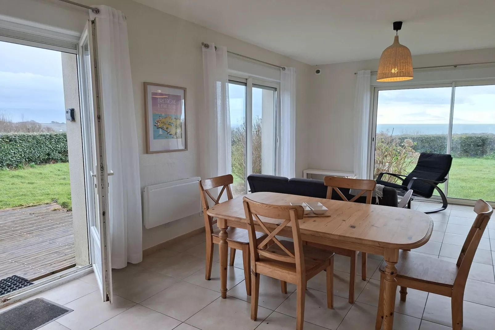 Ferienhaus mit Panoramablick Le Conquet - Eetkamer