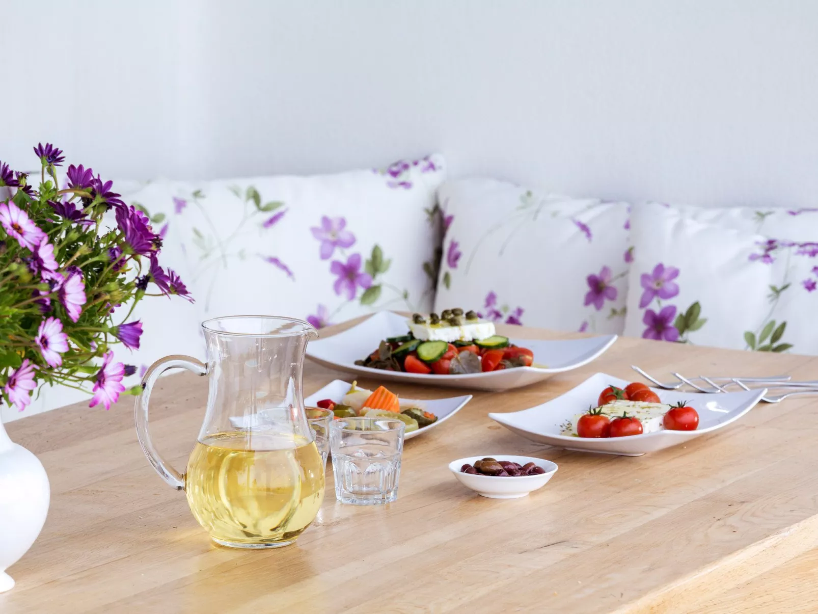 Mit Privatpool für 5 Personen ca. 90 m&sup2; in Santorini, Ägäis (Santorin) - Binnen