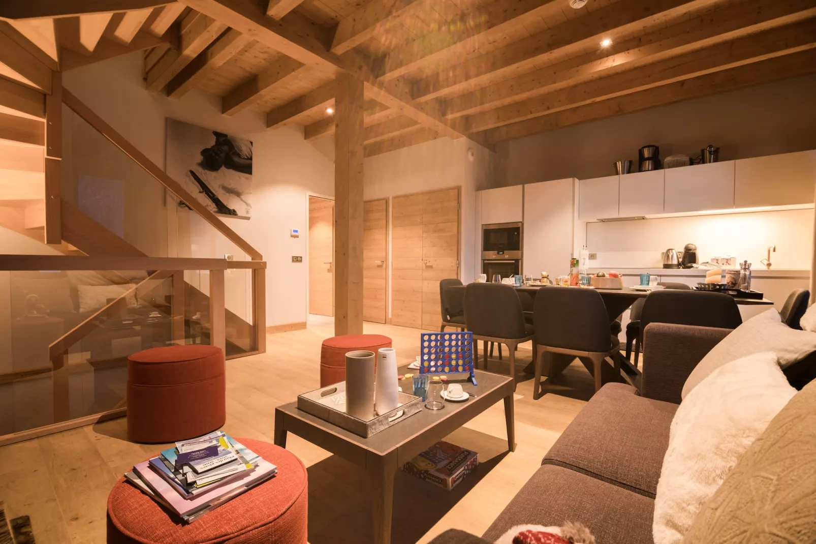 Les Portes de Megève 5 - Woonkamer