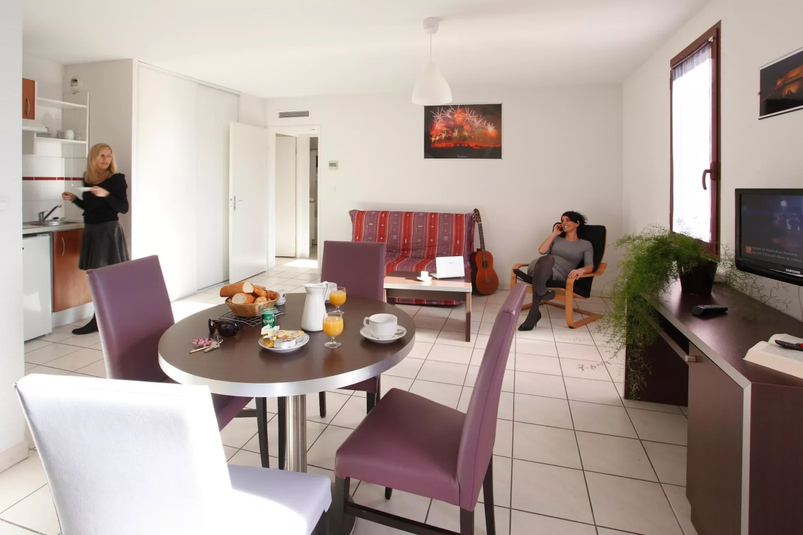 Résidence la Barbacane Carcassonne / T2 / 4 pers - Eetkamer