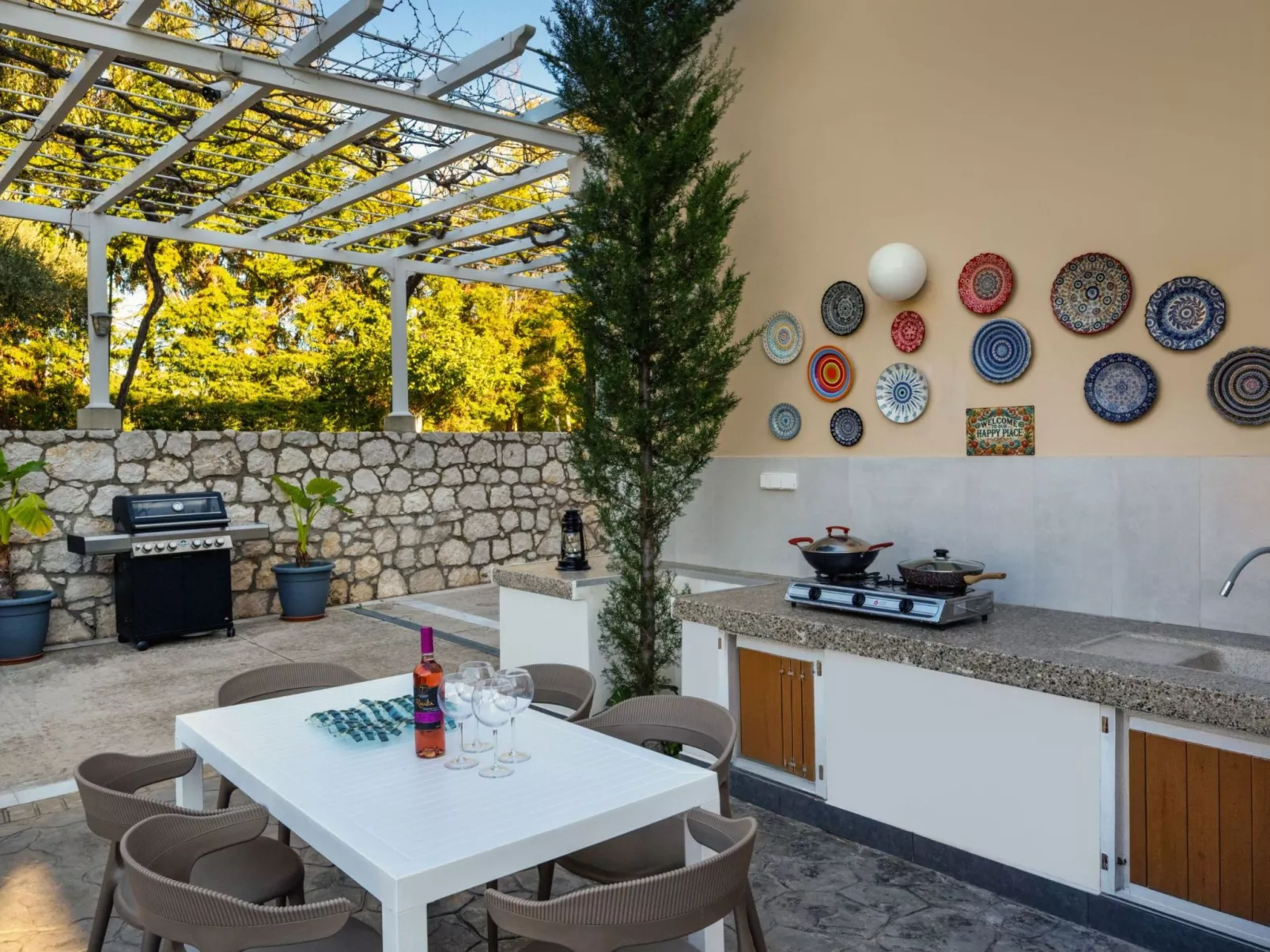 "Adamas Villa Rhodos" - Buiten