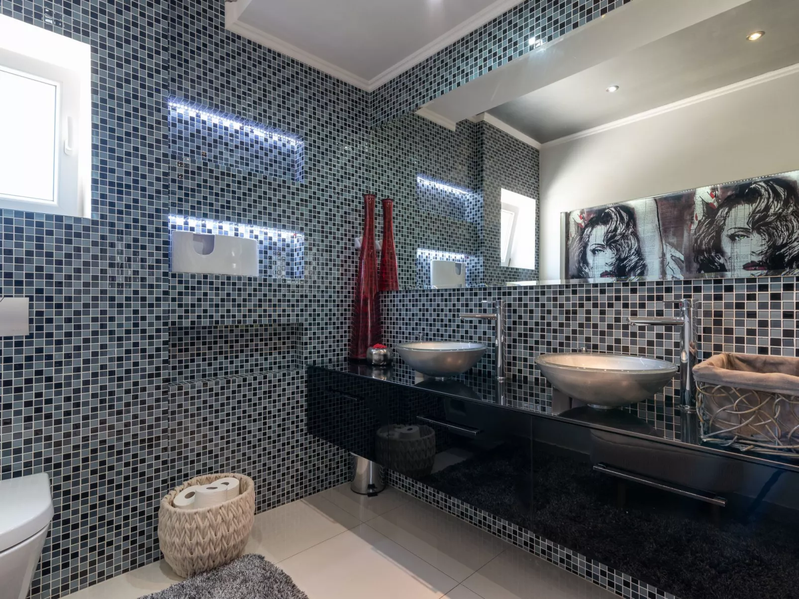 Modernes Apartment mit Gartennutzung, einer groß - Image-tags.info