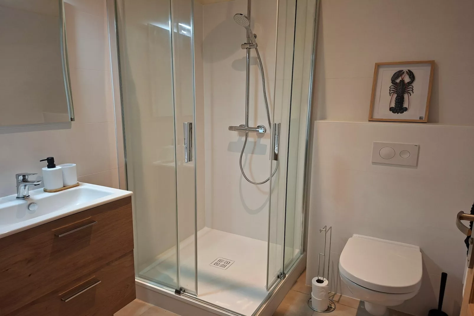 Ferienhaus mit Panoramablick Le Conquet - Badkamer