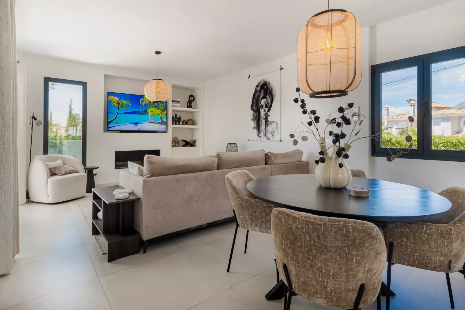 Elegant Villa with sea Views & Pool Marbella - Eetkamer