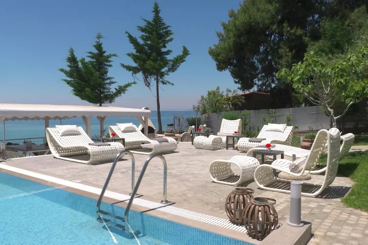 Holiday residence Acrotel Athena Villas, Elia Beach-1-bedroom-apartment ground floor - Zwembad