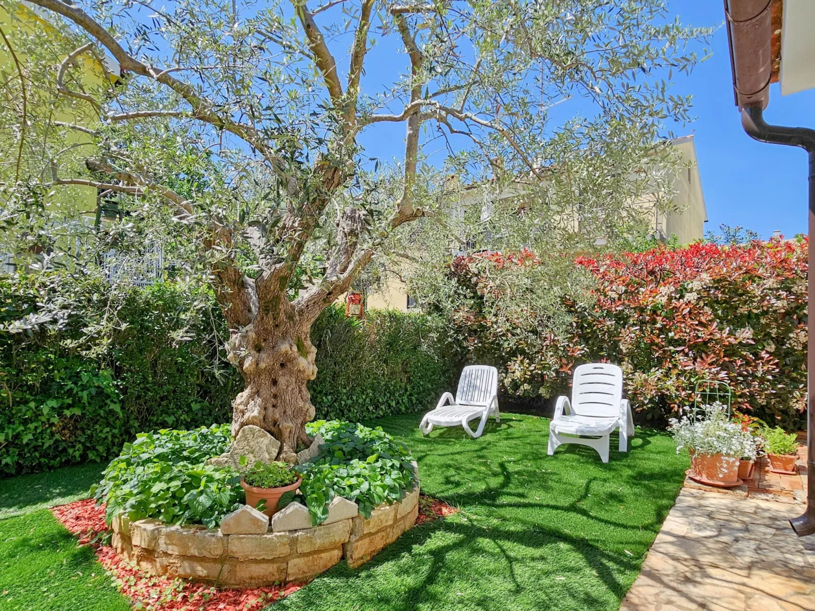 Wohnung "Beco" direkt am Strand - Buiten