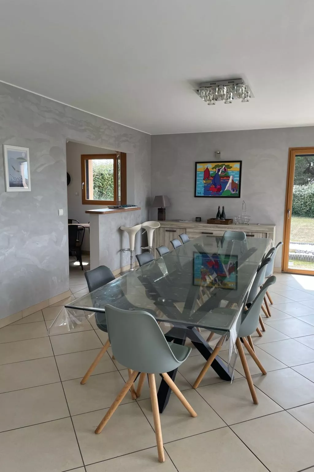 Ferienvilla Le repère mit Jacuzzi - Binnen