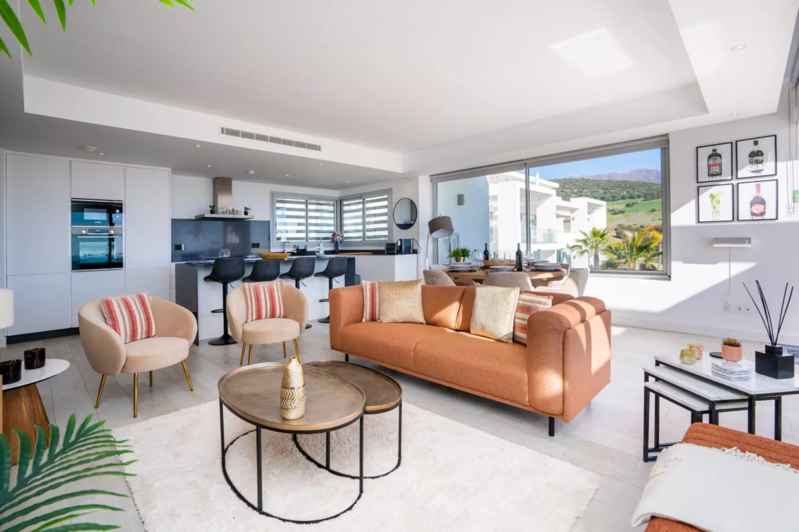 Stylish 3-Bed Apartment | Alcazaba Lagoon (1214) - Woonkamer
