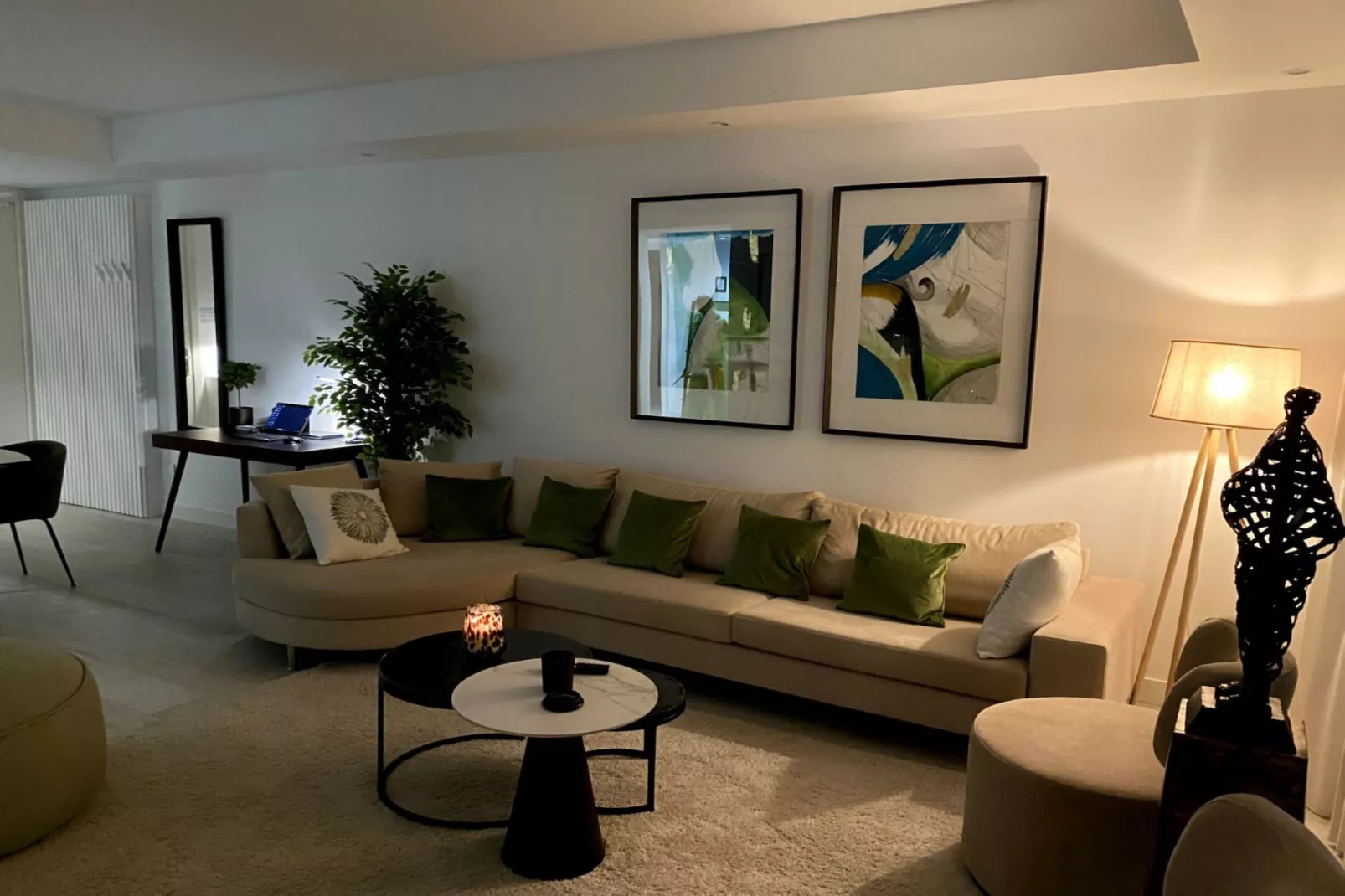 Stylish 2-Bed Apartment | Alcazaba Lagoon (1713) - Woonkamer